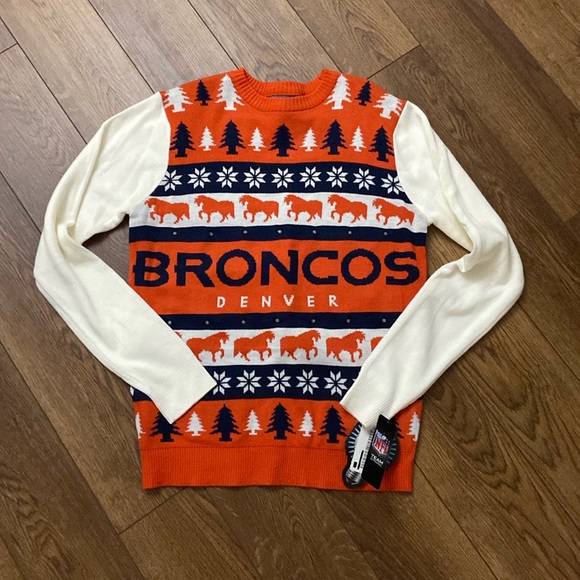 NFL Other - NWT Light-up Denver Broncos sweater SIZE M